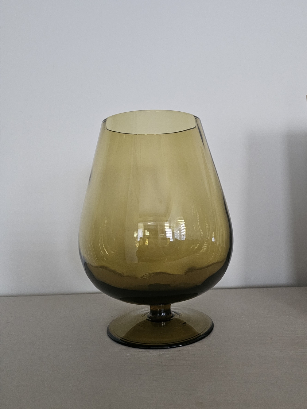 Vintage MCM Modern Oversized Brandy Snifter Vase